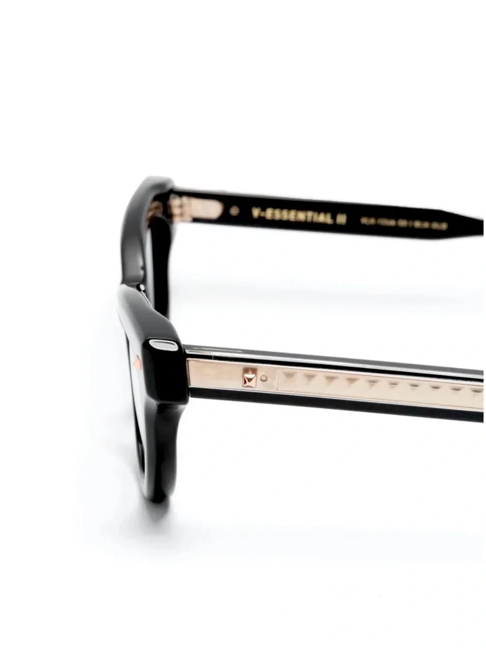 New Valentino V ESSENTIAL ll VLX 124A Black Cat Eye Glasses Authentic